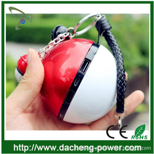 Fashion design 12000mah pokemon ball power bank for mobile phones